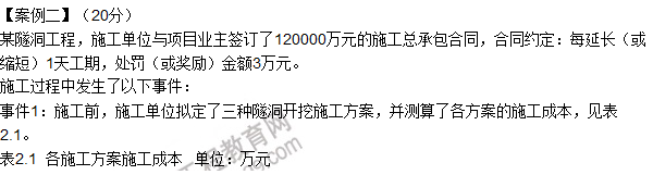 工程造價案例分析選擇題造價工程師案例分析試題  第1張